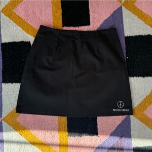 Vintage Moschino Jeans Black Mini Skirt